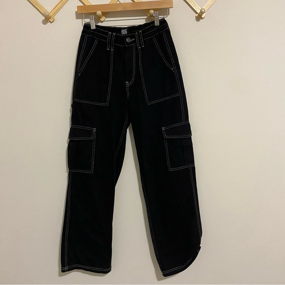 BDG The Skate Jean in Black with White Stitching size 26 - Picture 2 of 10